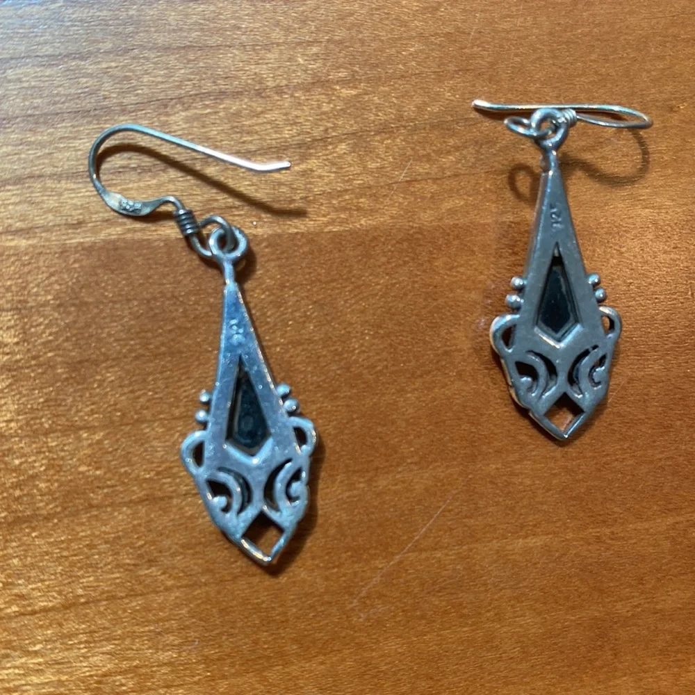 Sterling silver earrings.